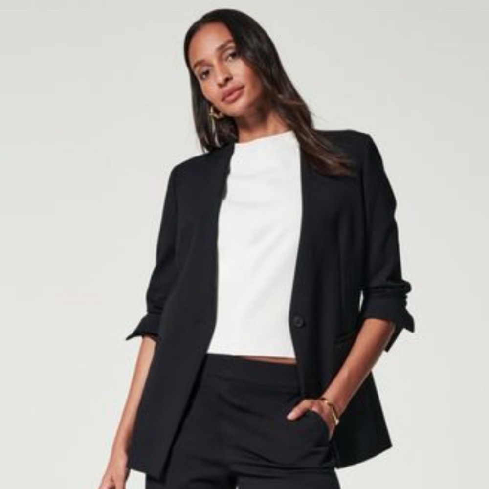 🧥SPANX. The Perfect Oversized Blazer, Size 1X, Black
